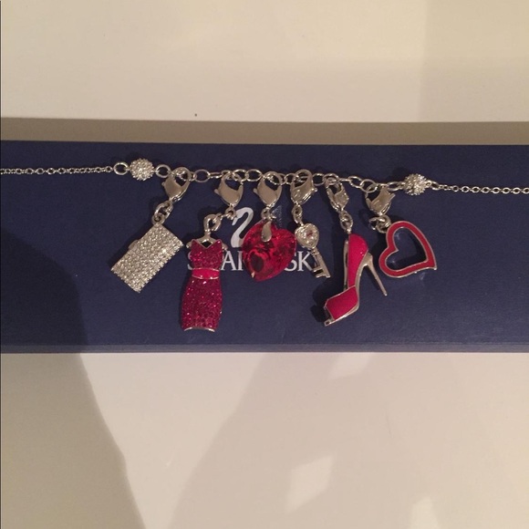 Swarovski Charm Bracelet with 6 Charms - Picture 2 of 4